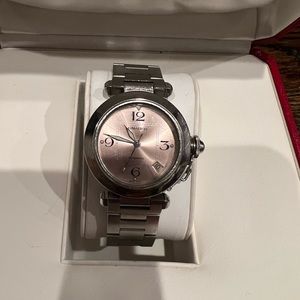 Cartier pasha watch ( pre-owned ) with original paper work